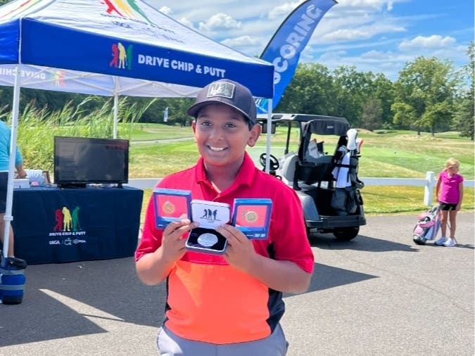 Sohan Madane, a seventh-grader at Long Valley Middle School, is the first Long Valley junior golfer to qualify.