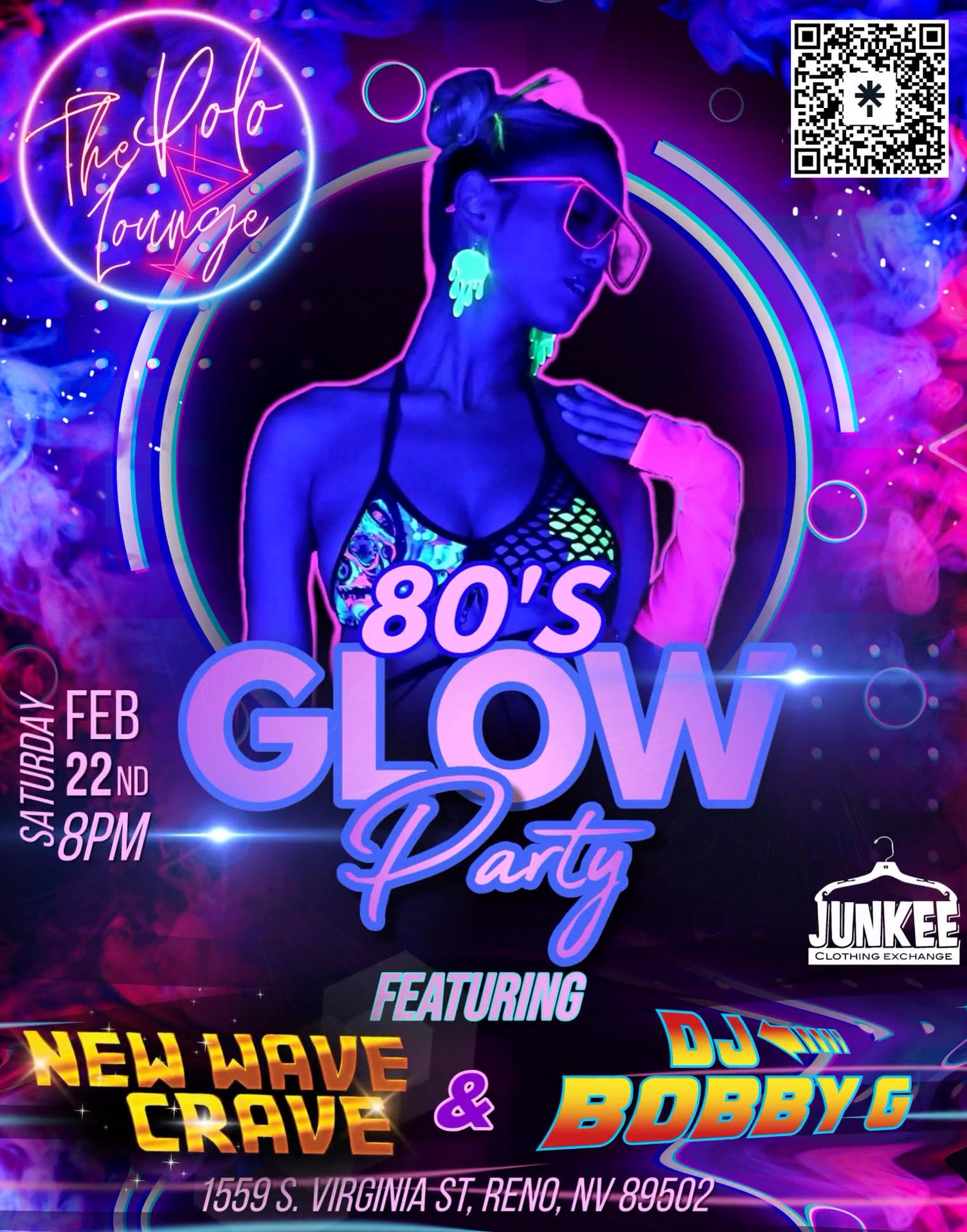 Feb 22 | 80s Glow Party with New Wave Crave & Dj Bobby G. | Reno, NV Patch