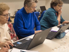 ILR students taking advanced computer skills class