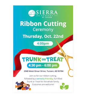 Sierra School of Tucson Ribbon Cutting Ceremony and Sensory Friendly Trunk-or-Treat
