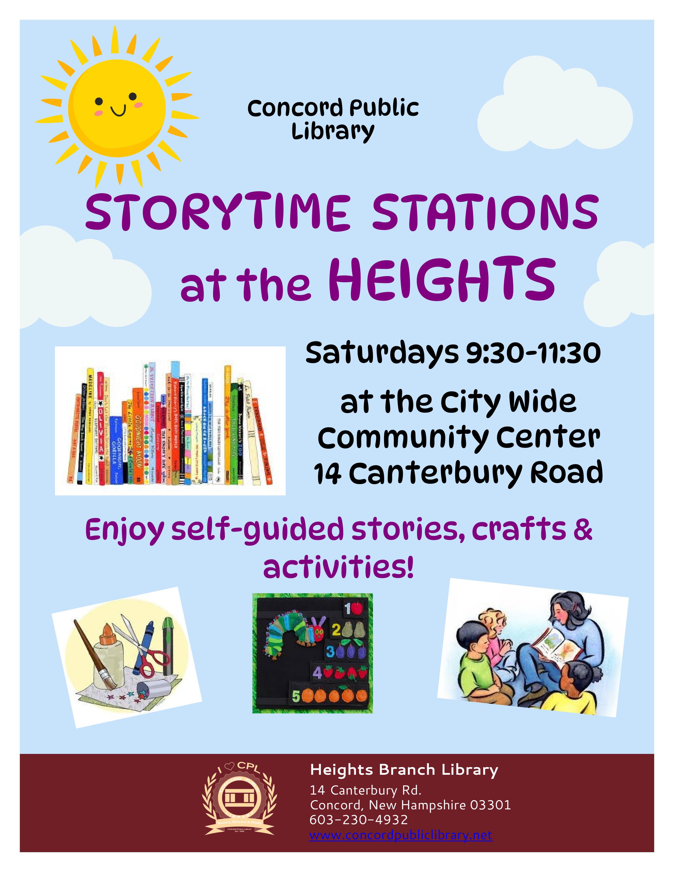 Storytime Stations at the Heights