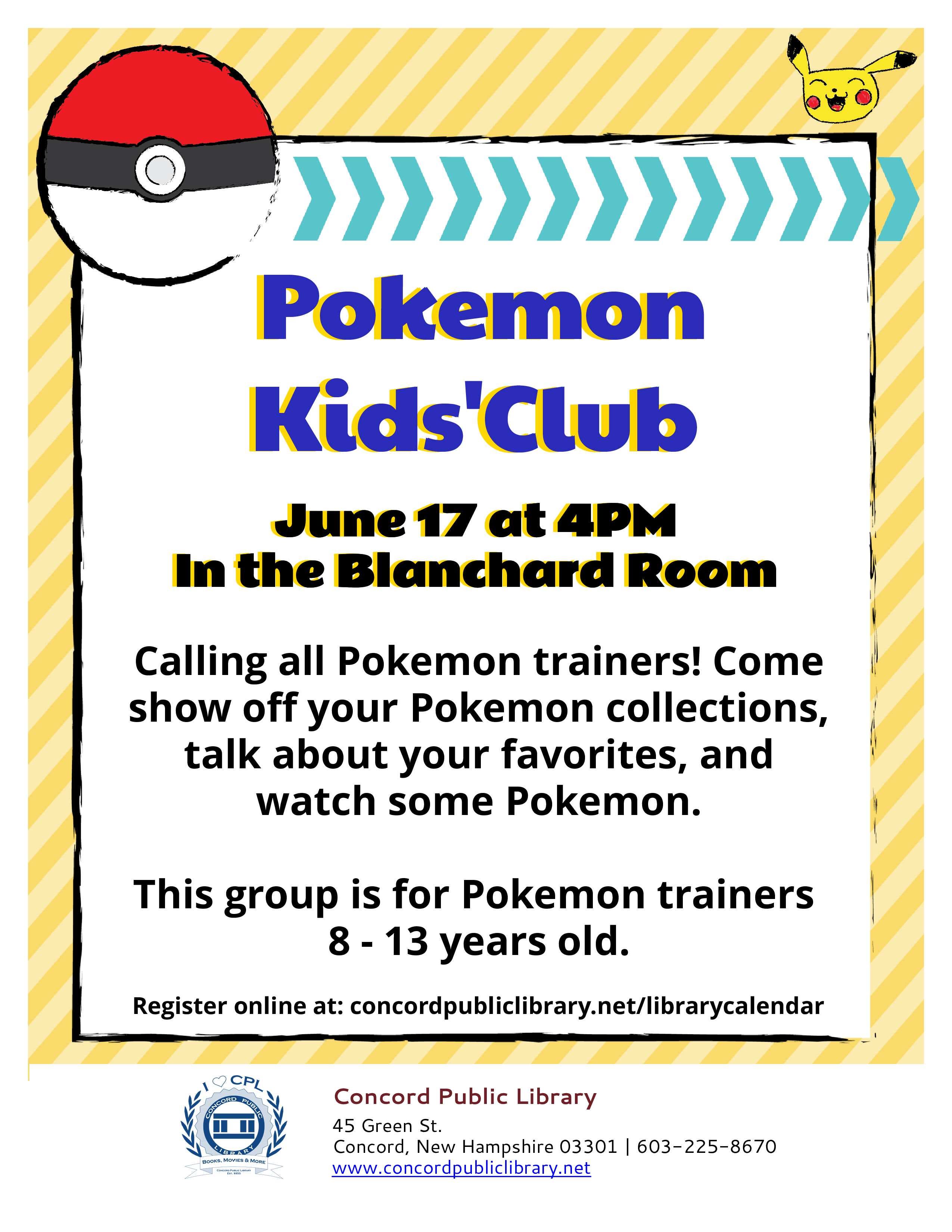 Pokemon Kids' Club