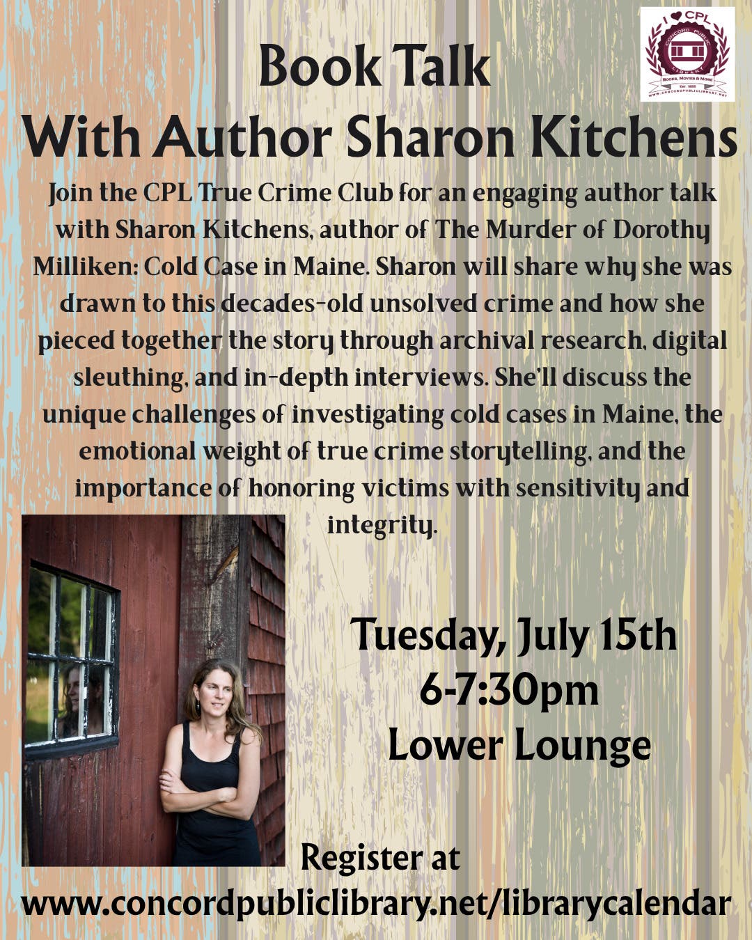 Book Talk with Author, Sharon Kitchens