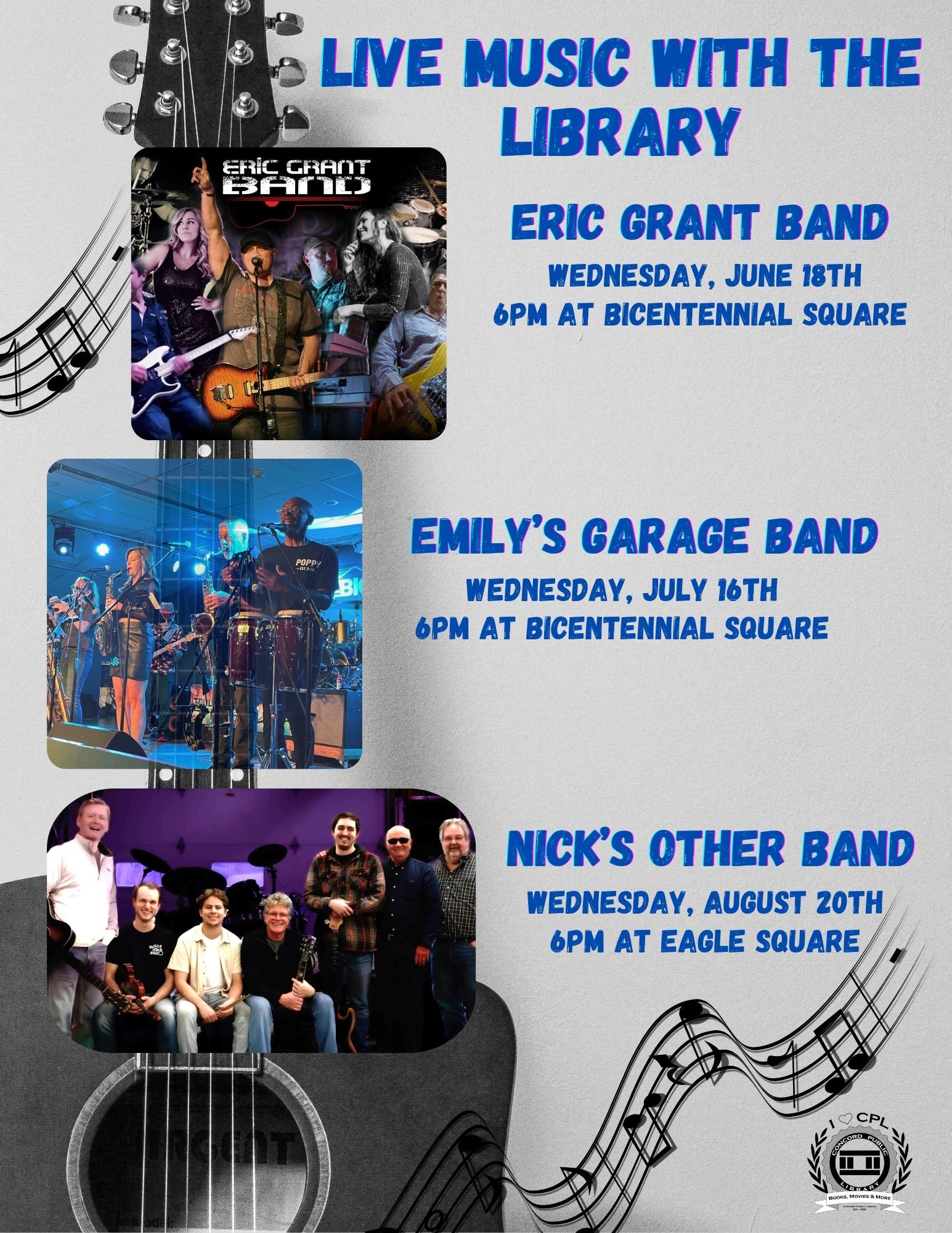 Live Music with the Library: Emily's Garage Band