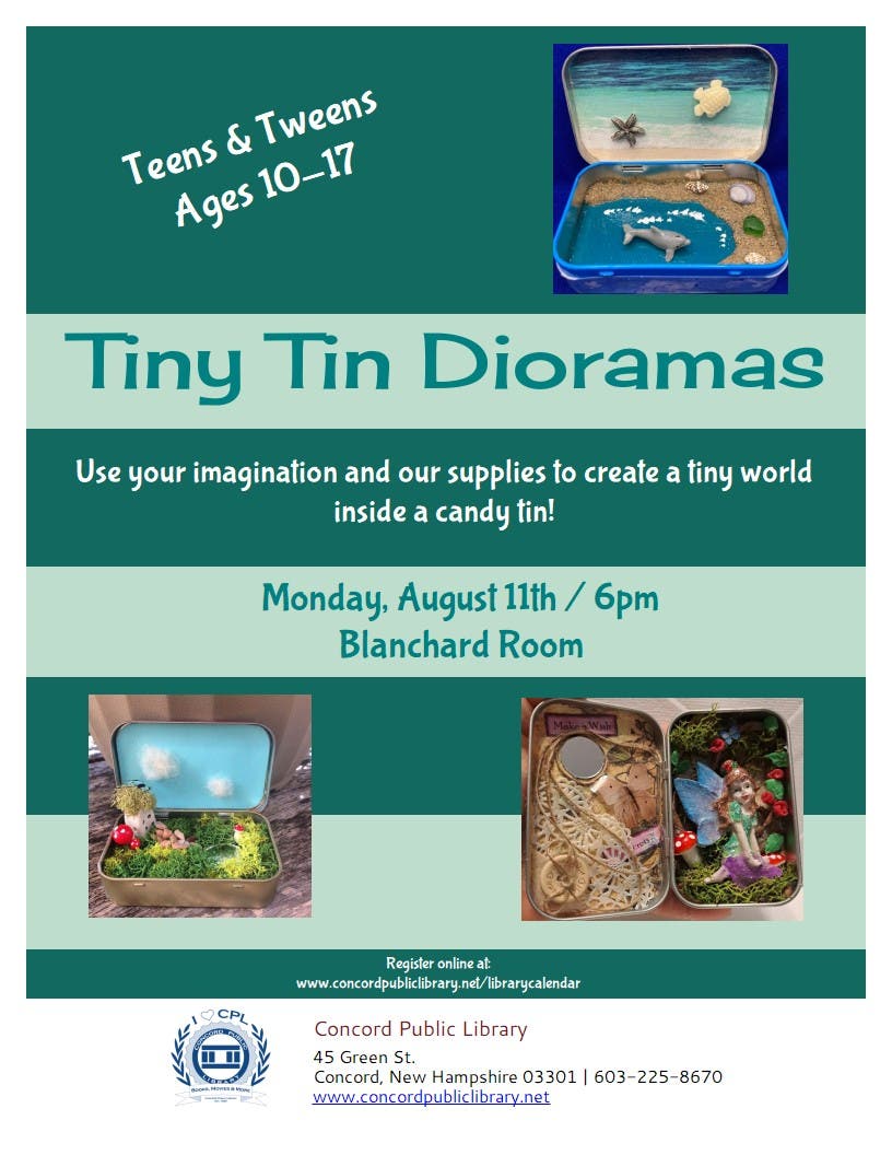 Teens & Tweens Tiny Tin Dioramas