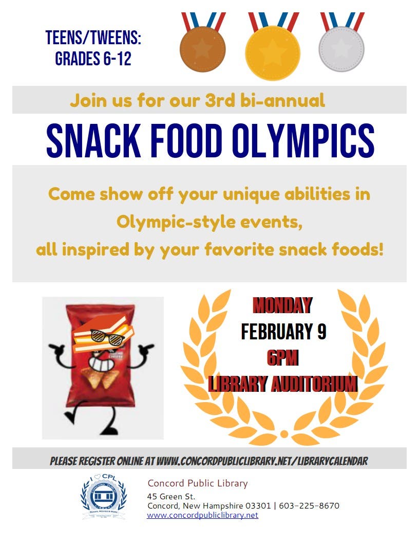 Teens & Tweens Snack Food Olympics