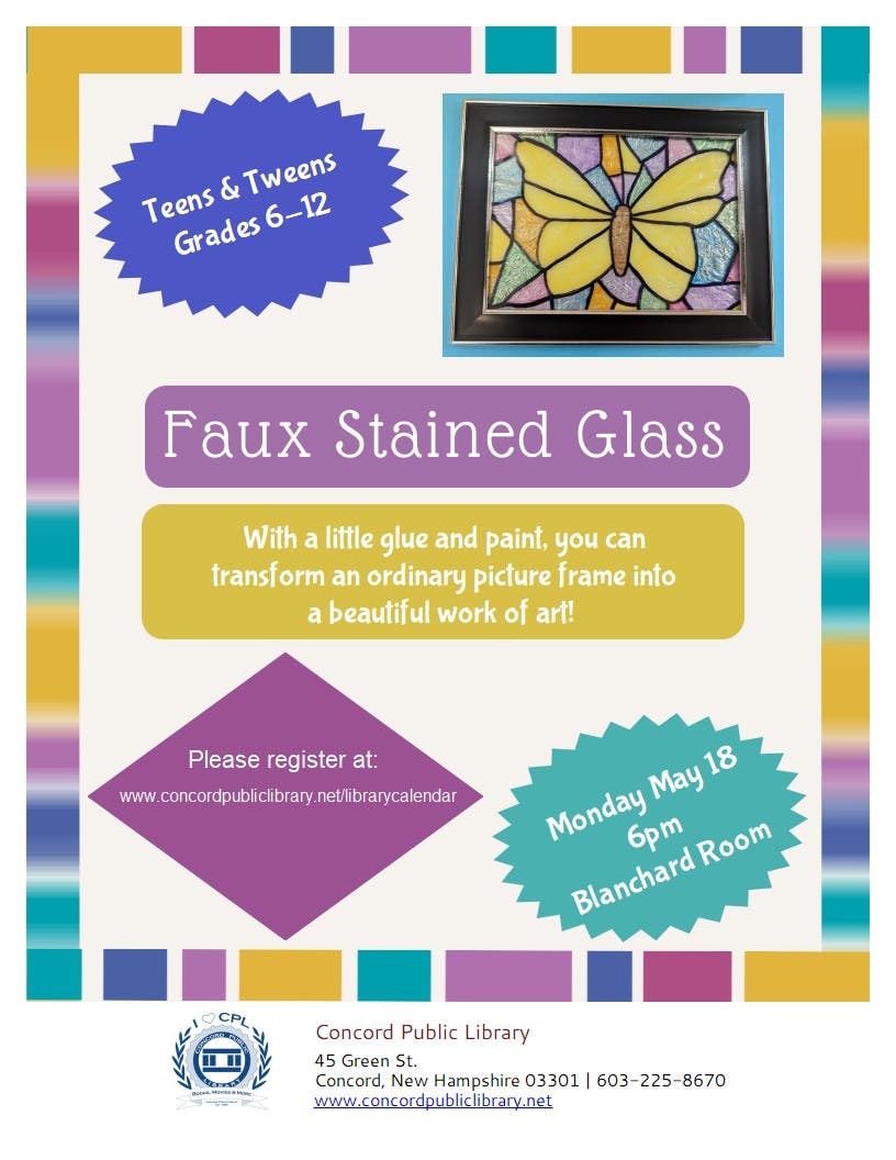 Teens & Tweens Faux Stained Glass