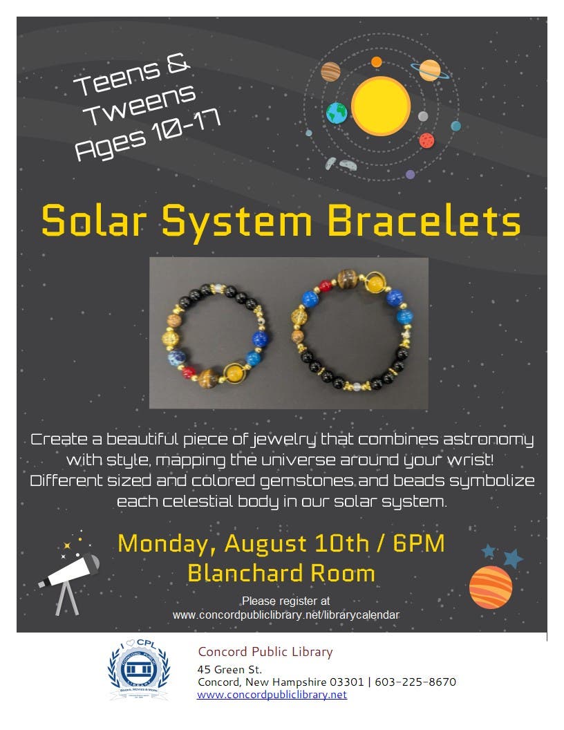 Teens & Tweens Solar System Bracelets