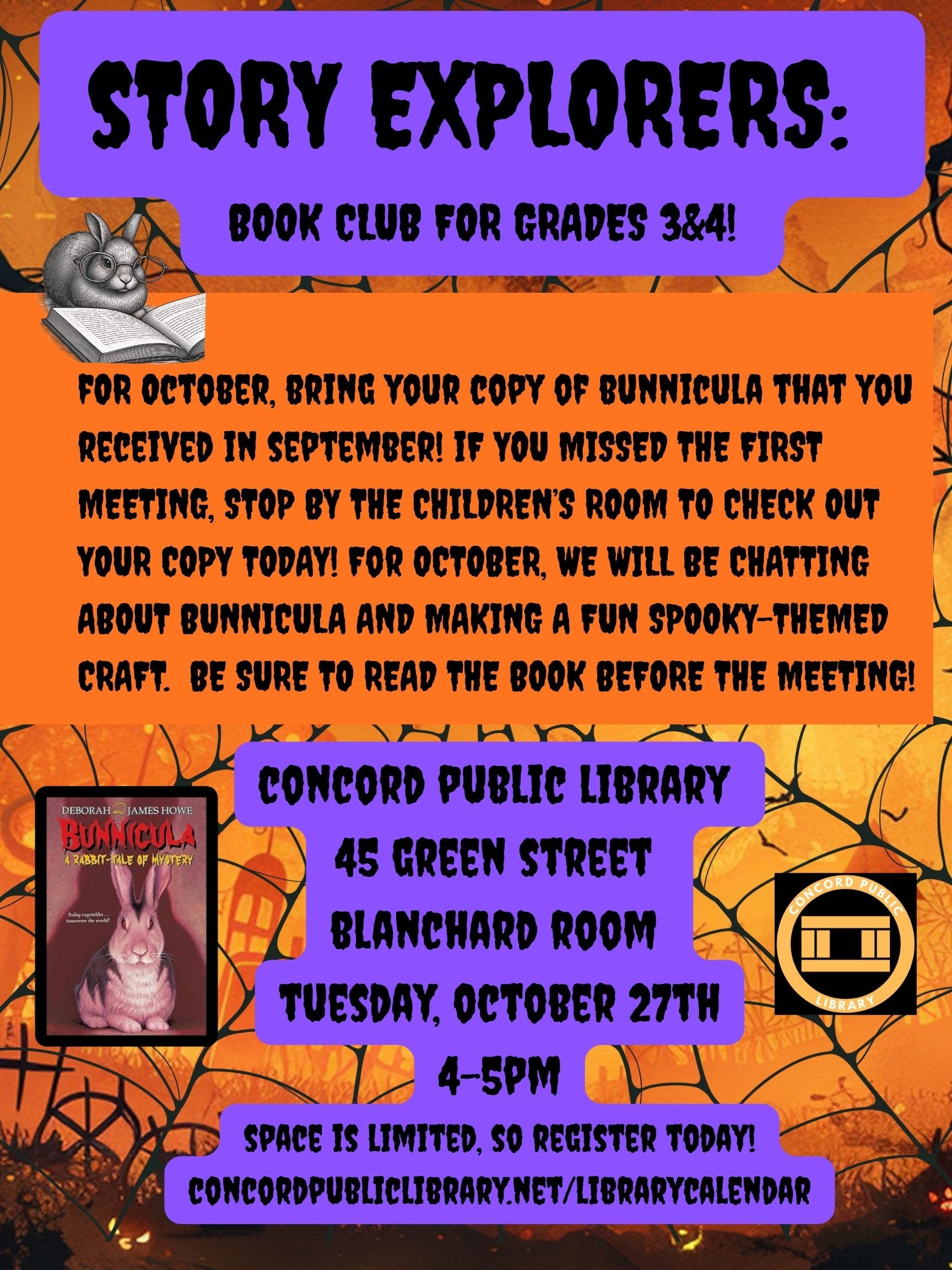 Story Explorers - Book Club for Grades 3 & 4!