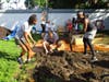 Residents in this South Florida community begin preparations for a vegetable and fruit garden.