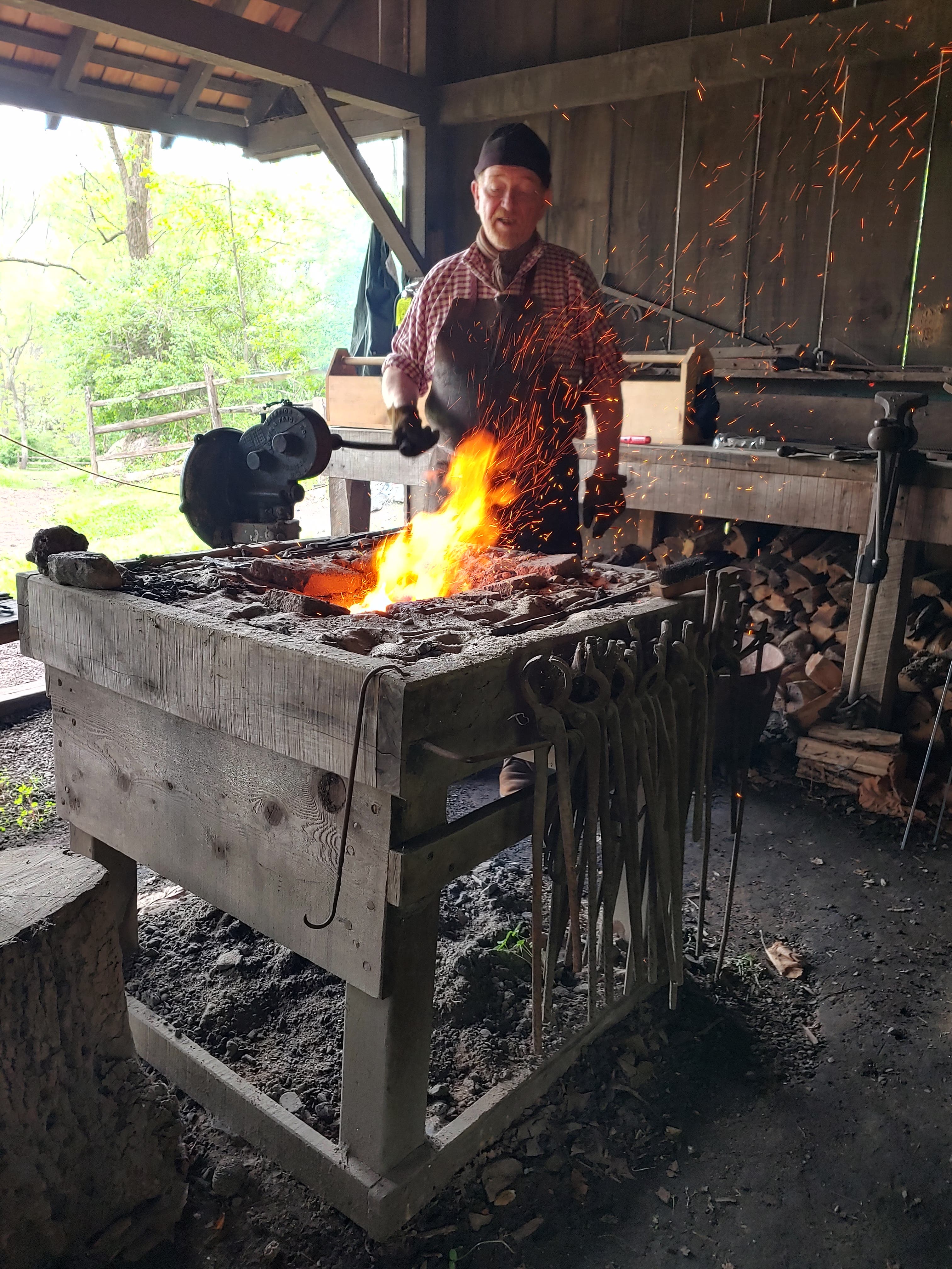 Blacksmithing Workshop at Colonial Pennsylvania Farmstead