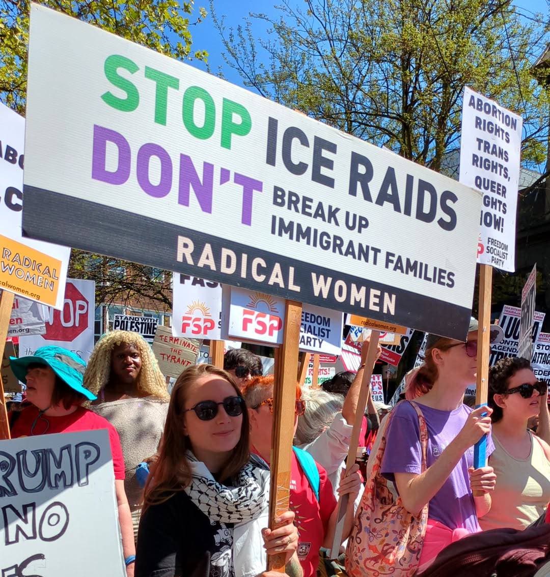 Get involved with socialist feminists