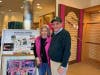 Pat Moriarty (left) Manager of the Deer Hill Thrift Shop and Walter Schalk.