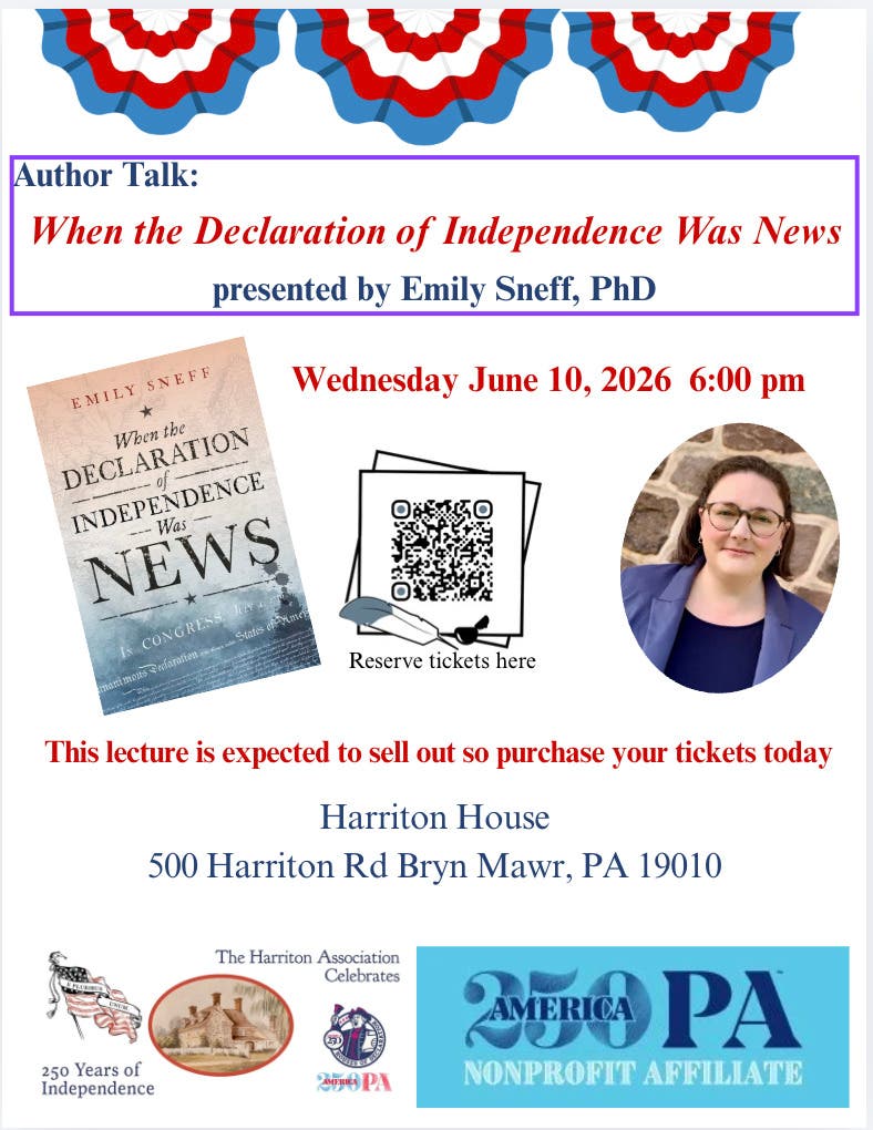 Author Talk: When the Declaration of Independence Was News