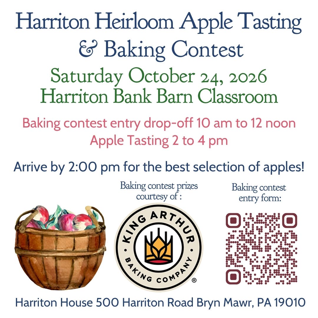 Heirloom Apple Tasting & Baking Contest 10.24.26