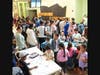 Despite inclement weather conditions, which required the New Rochelle Public Library Summer Reading Kickoff party be moved indoors, over 500 enthusiastic individuals attended the party, including families and children, as well as teens. 
