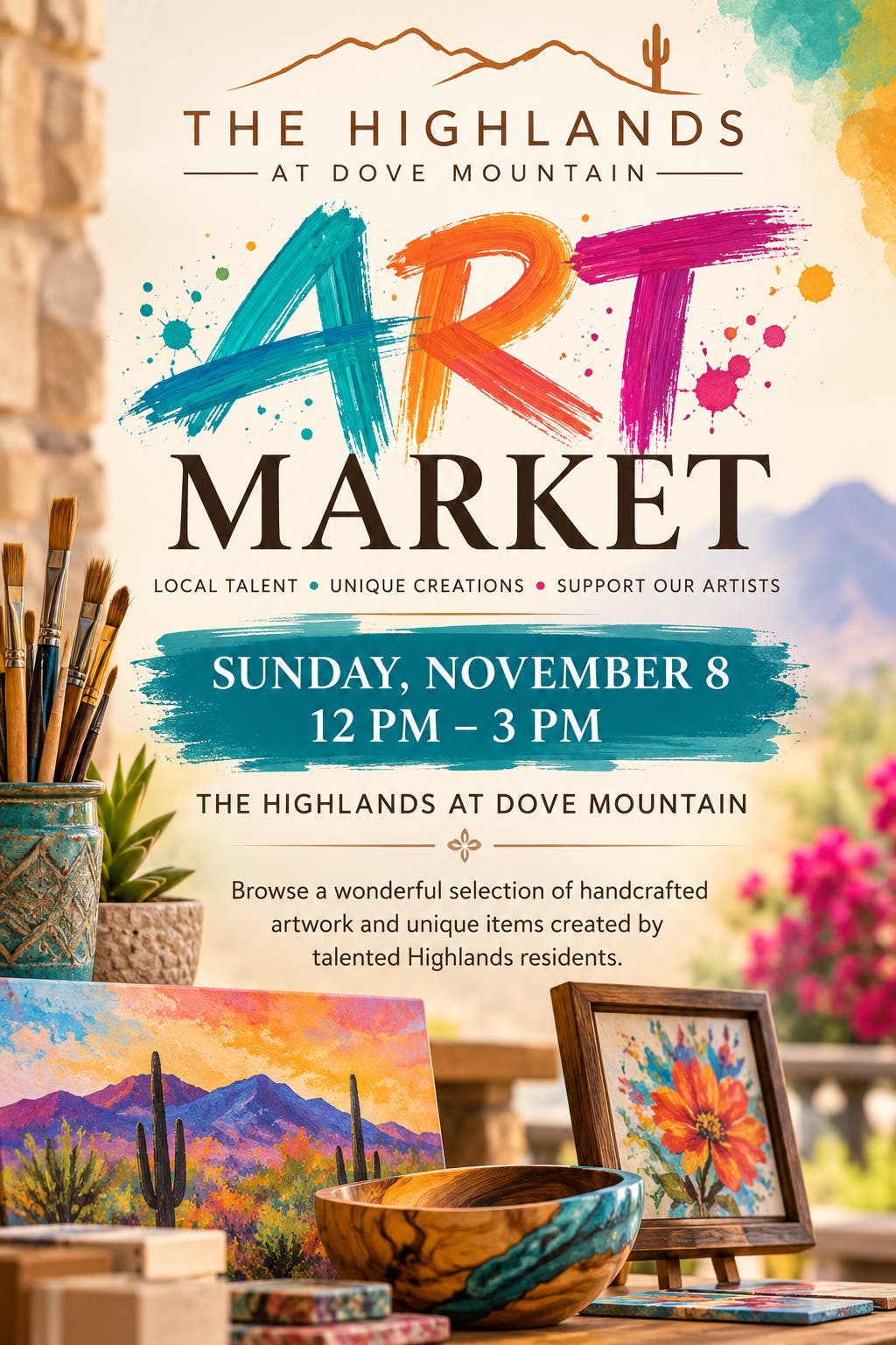 Fall Art Market Highlands Dove Mtn