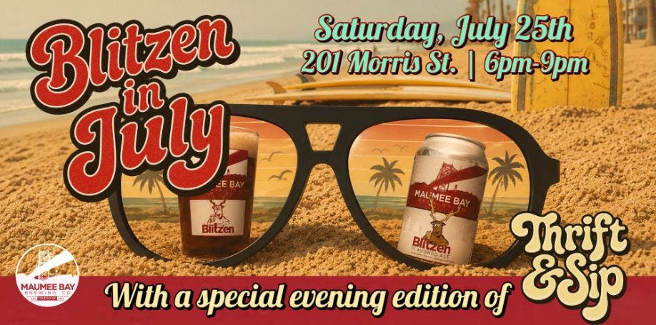 Blitzen In July with Thrift & Sip