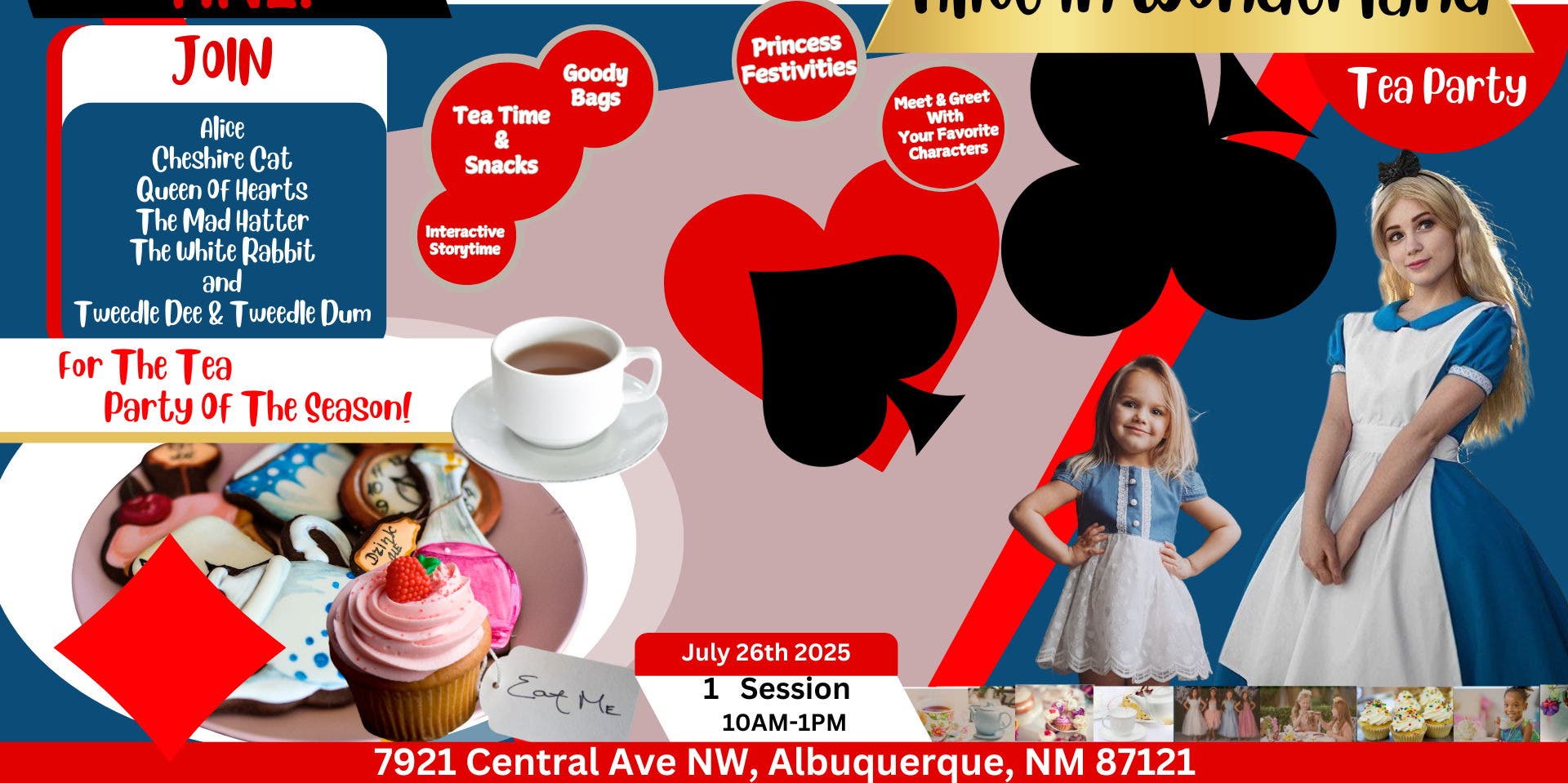 Alice in Wonderland Princess Tea Party
