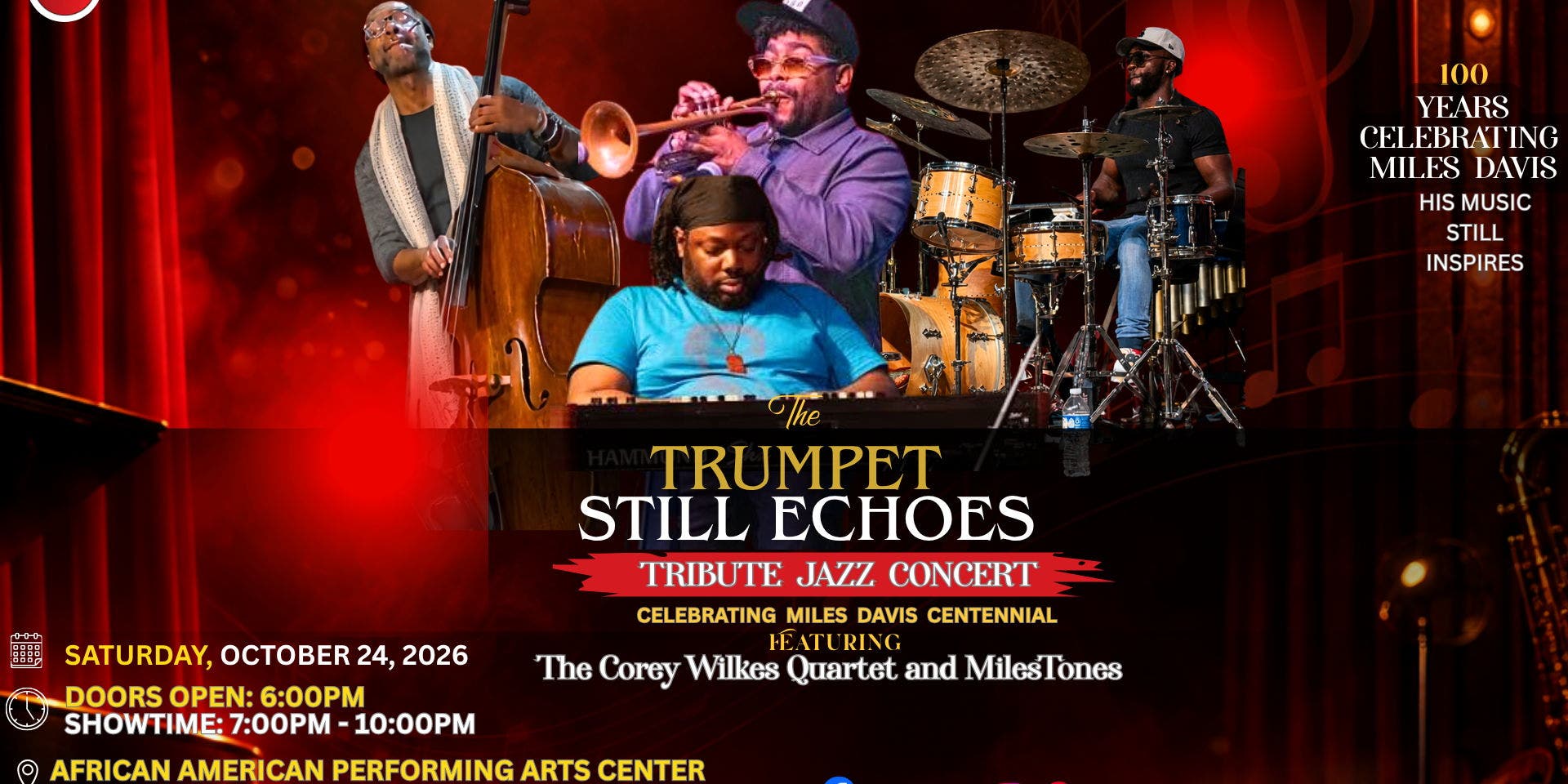 The Trumpet Still Echoes – Tribute Jazz Concert Celebrating Miles Davis’ Centennial
