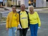 Olga Berry (from left); her father, Volodymyr Grinchuk; and her mother, Faina Grinchuk, on the Mt. Laurel campus of Rowan College at Burlington County. 