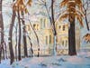 One of the paintings currently on display at the "Art for Ukraine" exhibit at the Perkins Loft Gallery in Collingswood. 