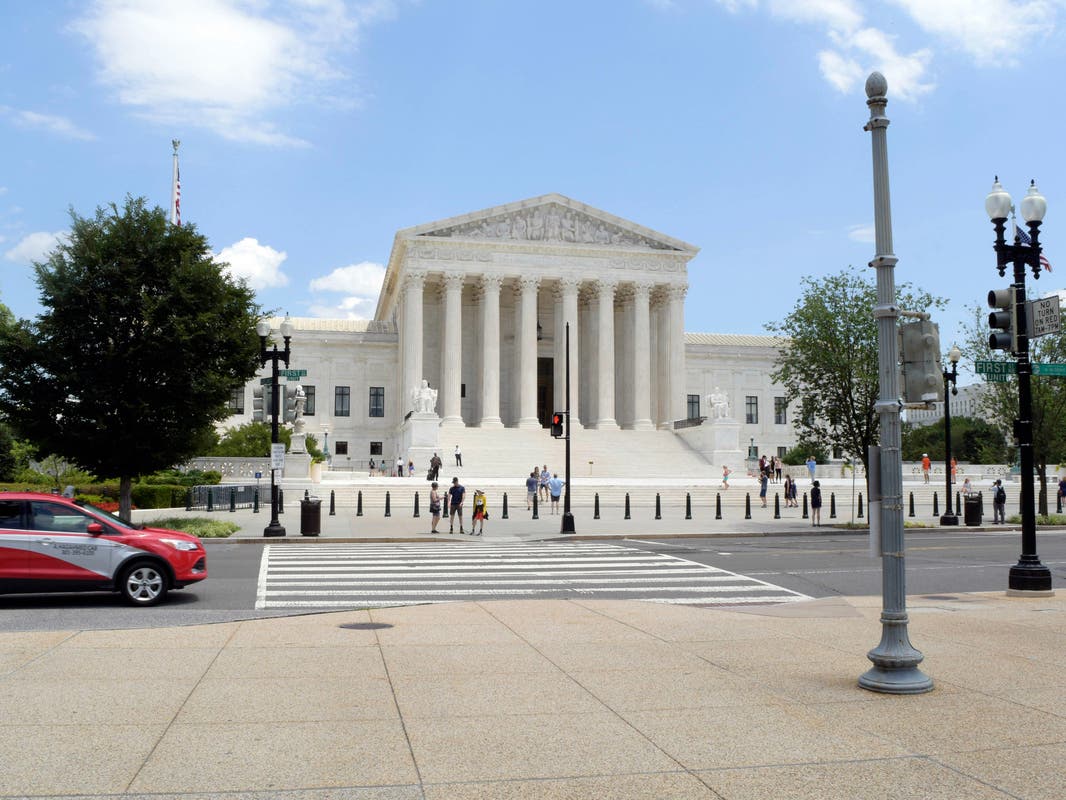 The United States Supreme Court Building in Washington, DC. 