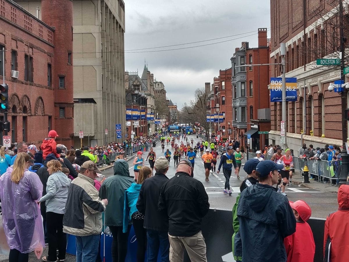 The man was one of thousands participating in Monday's marathon.