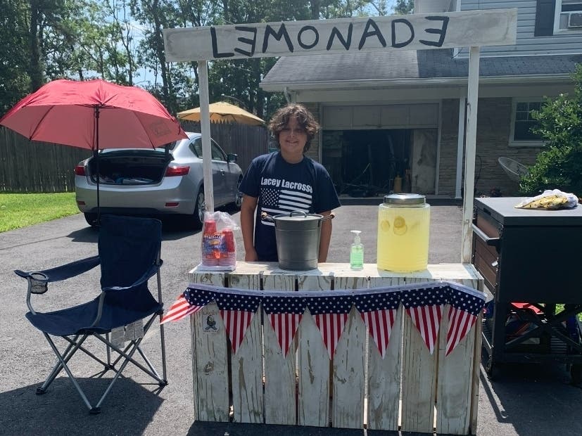 Nicholas DeBenedetto, 13, is raising money to help Lanoka Harbor volunteer services.