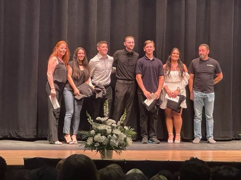 Awarded were Ryan Anthony, Nicholas Block, Devon Faulds, Lucas Holland, Sofia Irizarry and Meaghan McLaughlin.