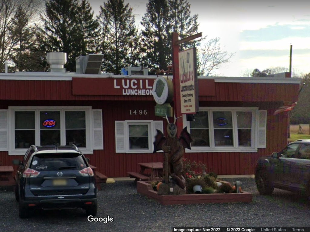 The owners of Lucille's Luncheonette say that the statue was stolen Friday night.