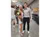 Scholarship recipients Alexis Jason and Anthony Ryan from Barnegat High School