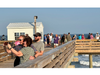 Many people enjoy taking photos while on the Ocean City Fishing Club Pier during the recent open house. A second open house will be held Saturday, August 10, from 6-8 p.m.