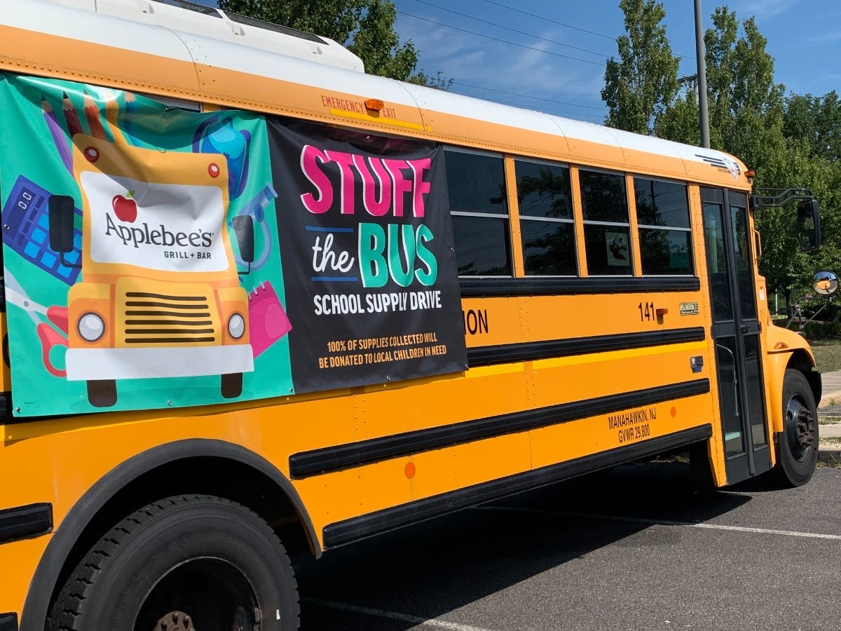 The bus will be at the Manahawkin Applebee's from Aug. 30 through Sept. 1.