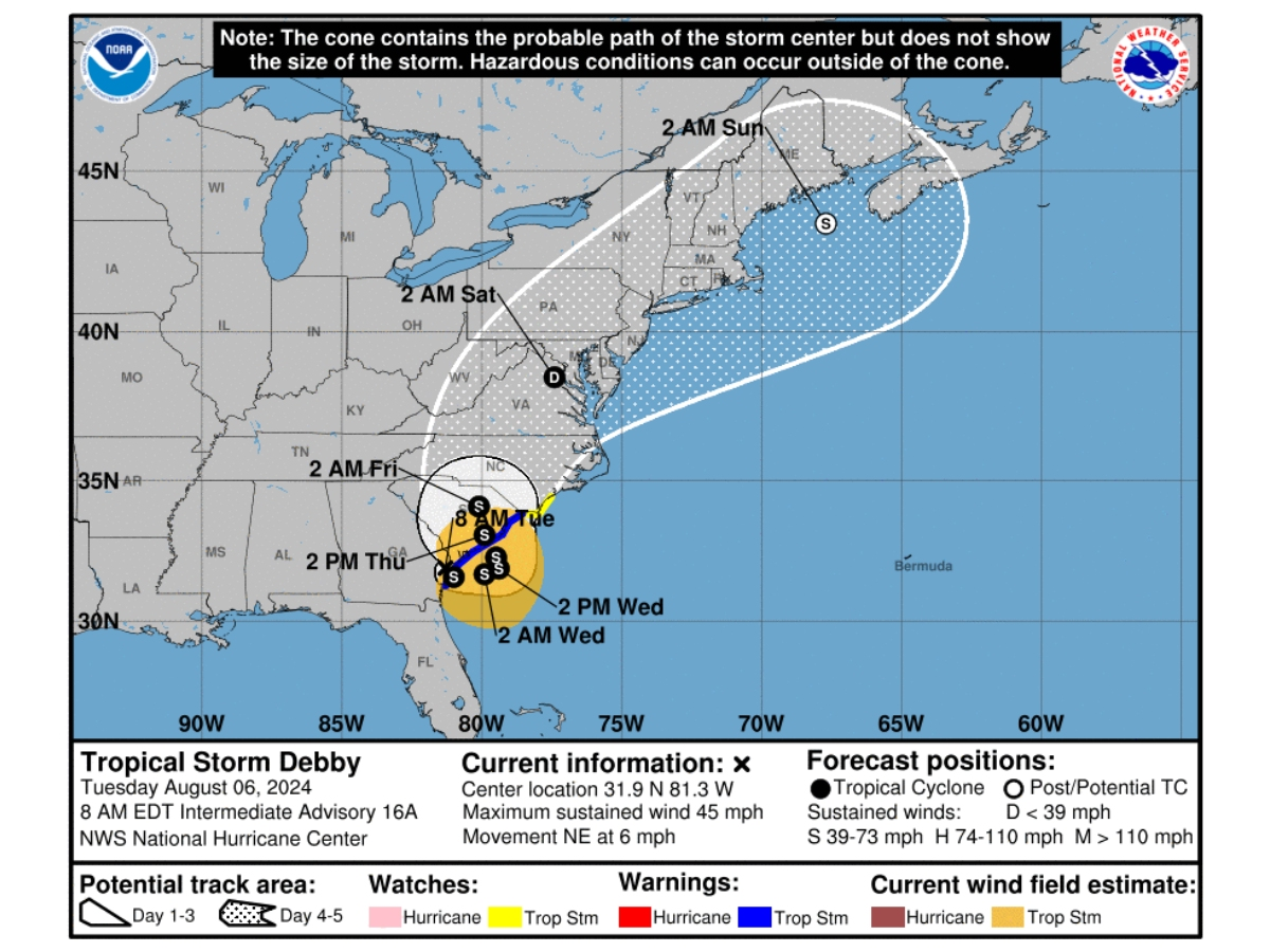 Much of NJ is at risk for severe storms starting Tuesday afternoon and into tonight, National Weather Service forecasters said. 