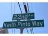 Mayor John Bacchione presented the Pinto family with a proclamation for the renaming at a recent Township Council meeting, saying that they had wanted to "honor Keith's life" with the renaming.