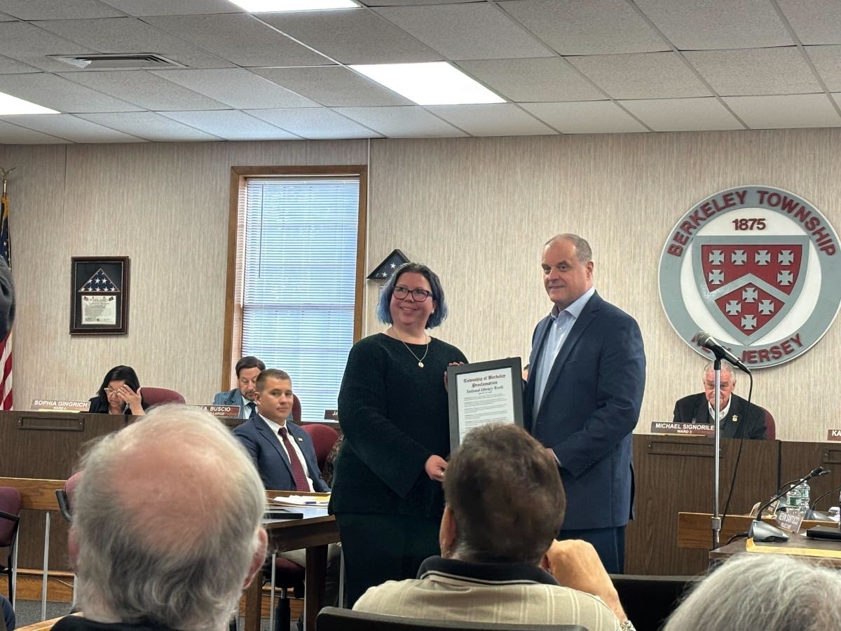 The proclamation was read into the record by Mayor John Bacchione during a township meeting