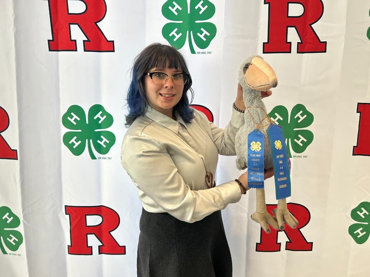 Julianna Romano earned a perfect score from judges for her 4H presentation on exotic birds from around the world, where she explored their connection to prehistoric animals.