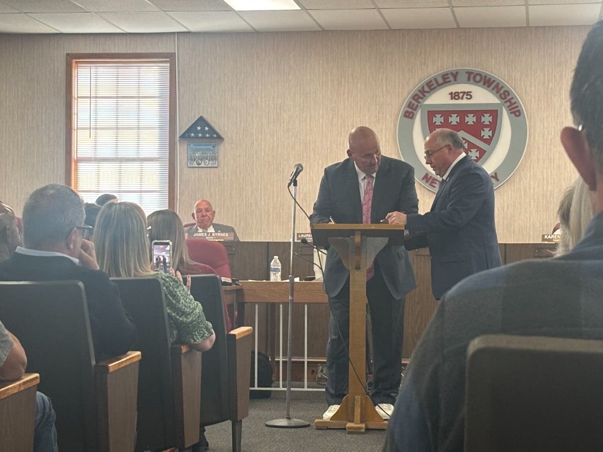 The Berkeley Township Council swore in a new councilmember Monday night.