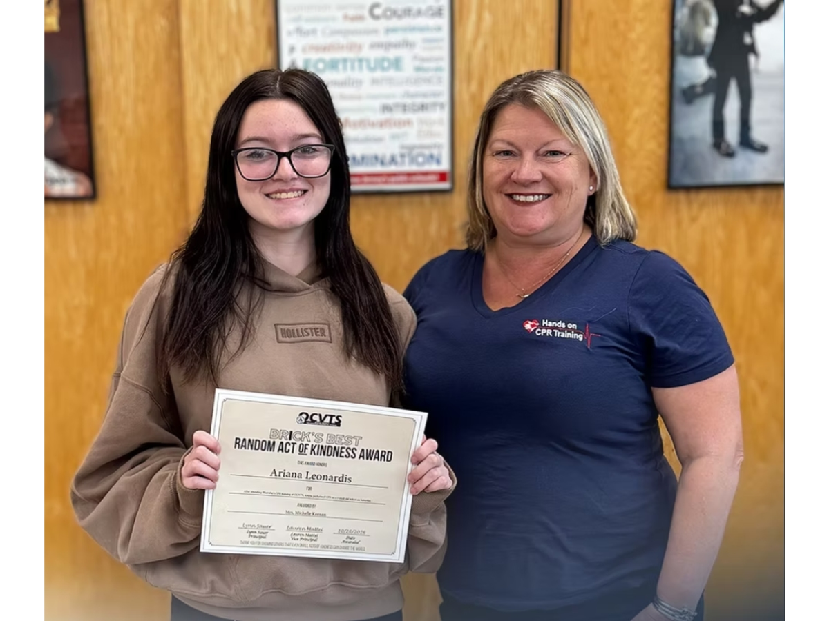 An Ocean County Vocational Technical School student said recent classroom CPR training was put to use in Tuckerton, where she helped an infant in distress.