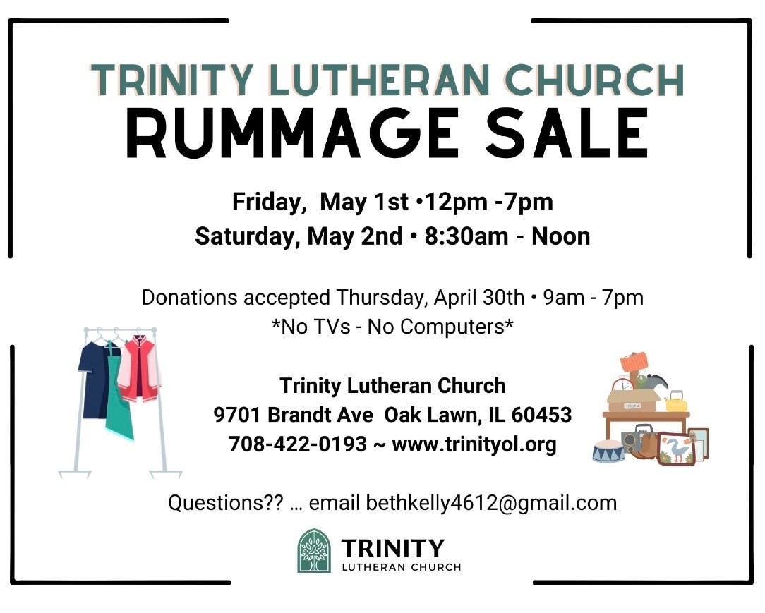 Trinity Lutheran Church Rummage Sale