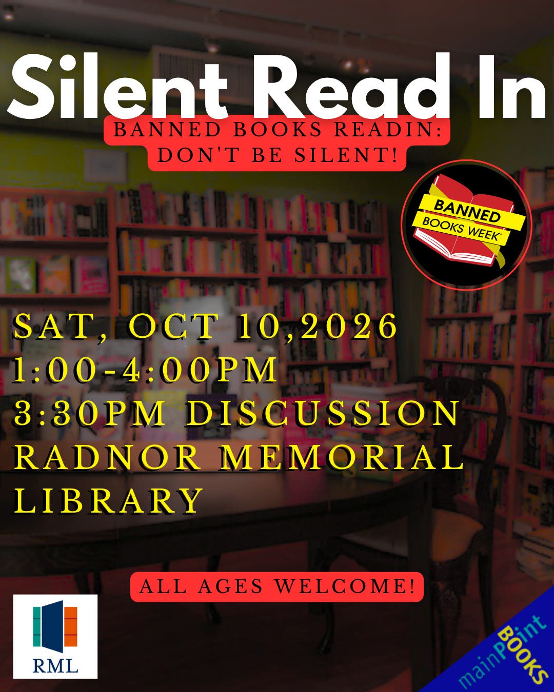 Banned Books ReadIN: Don't be Silent!