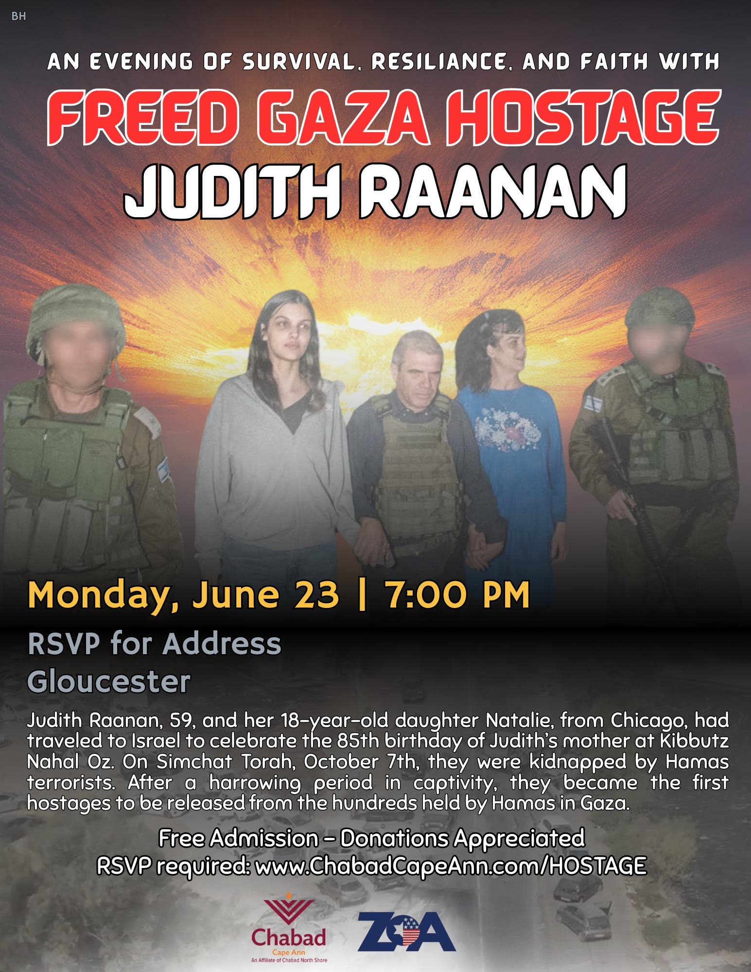 Judith Rannan Jun 23 | An evening with freed Gaza hostage Judith Raanan | Hamilton ...