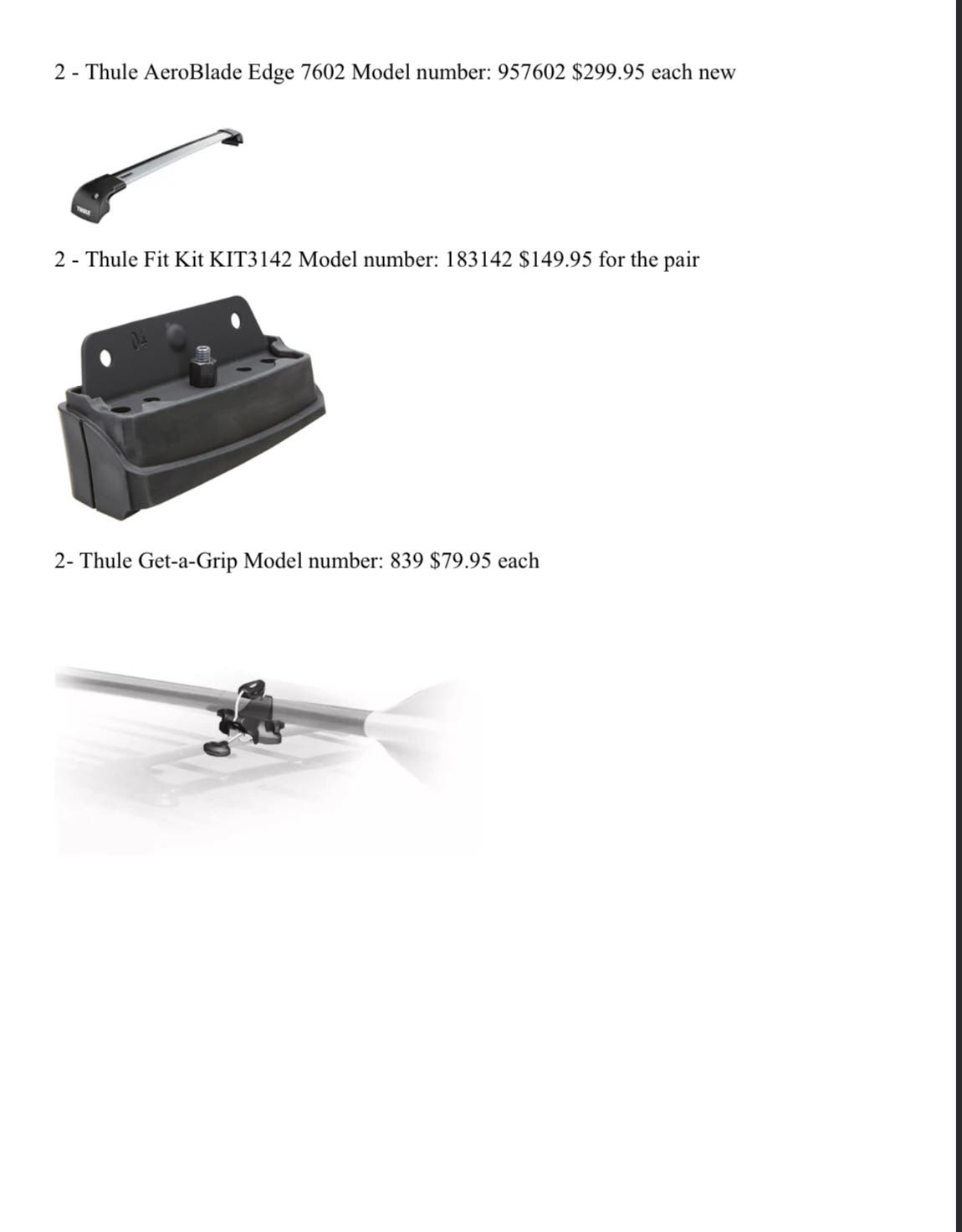 Thule roof racks North Fork, NY Patch