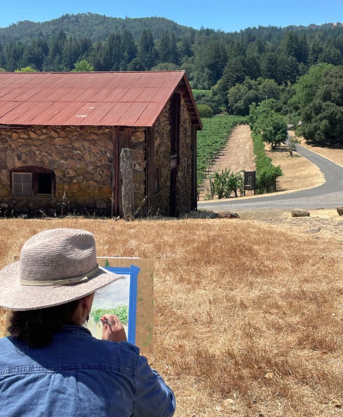 Plein Air Watercolor Landscapes at Jack London State Historic Park