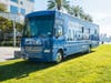 Guardant Health's Shield Across America tour bus.