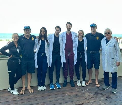 Doctors and staff from Scripps teamed up to provide free skin screenings to ocean lifeguards in Imperial Beach on Aug. 19.