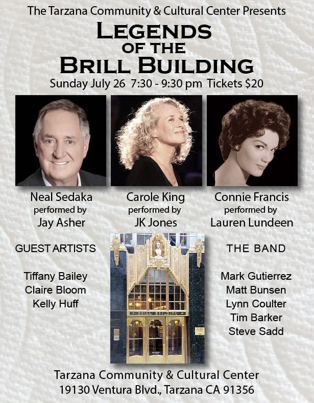 Brill Building Legends Show Comes to TCCC!