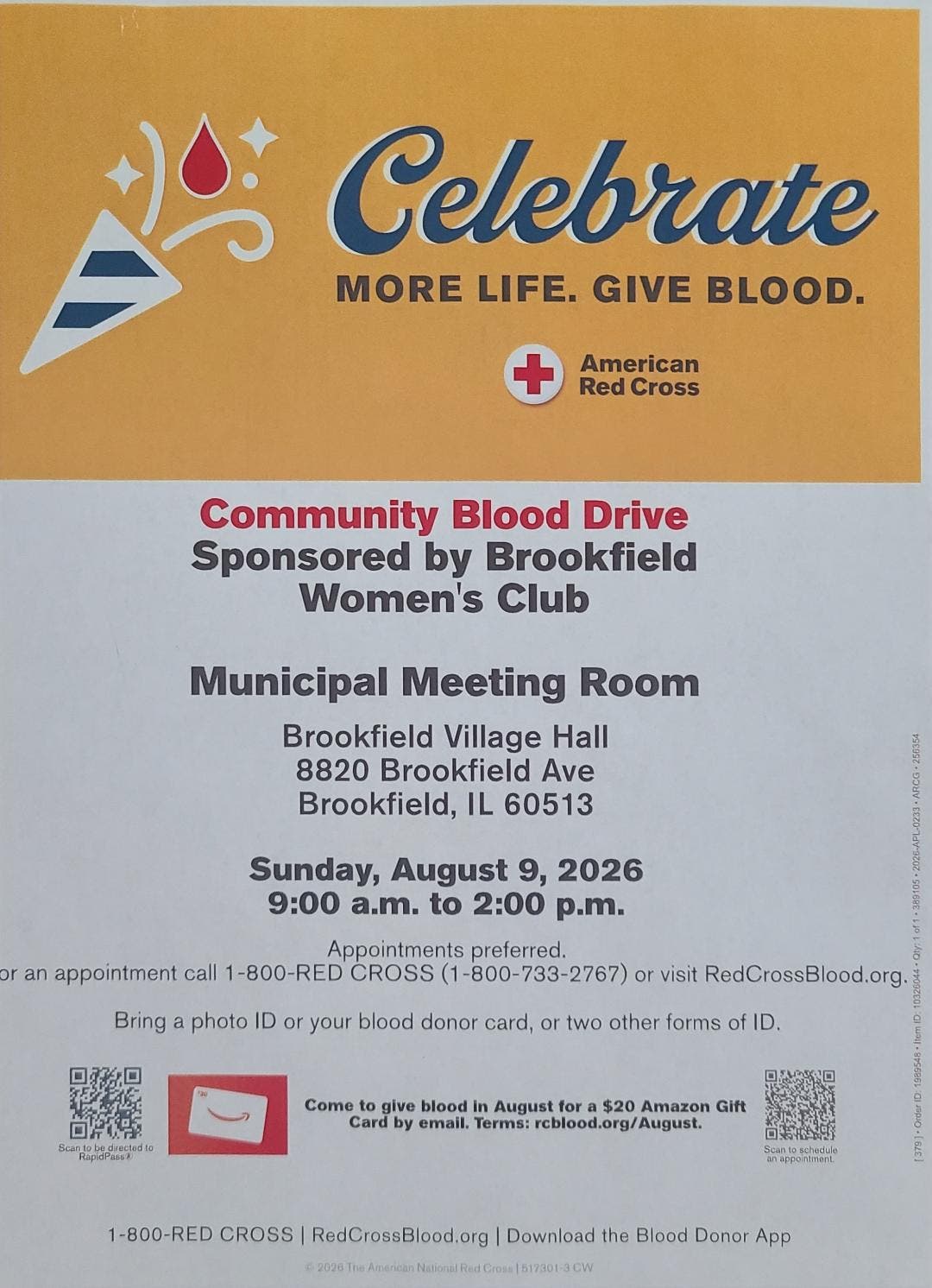 Community Blood Drive with the American Red Cross