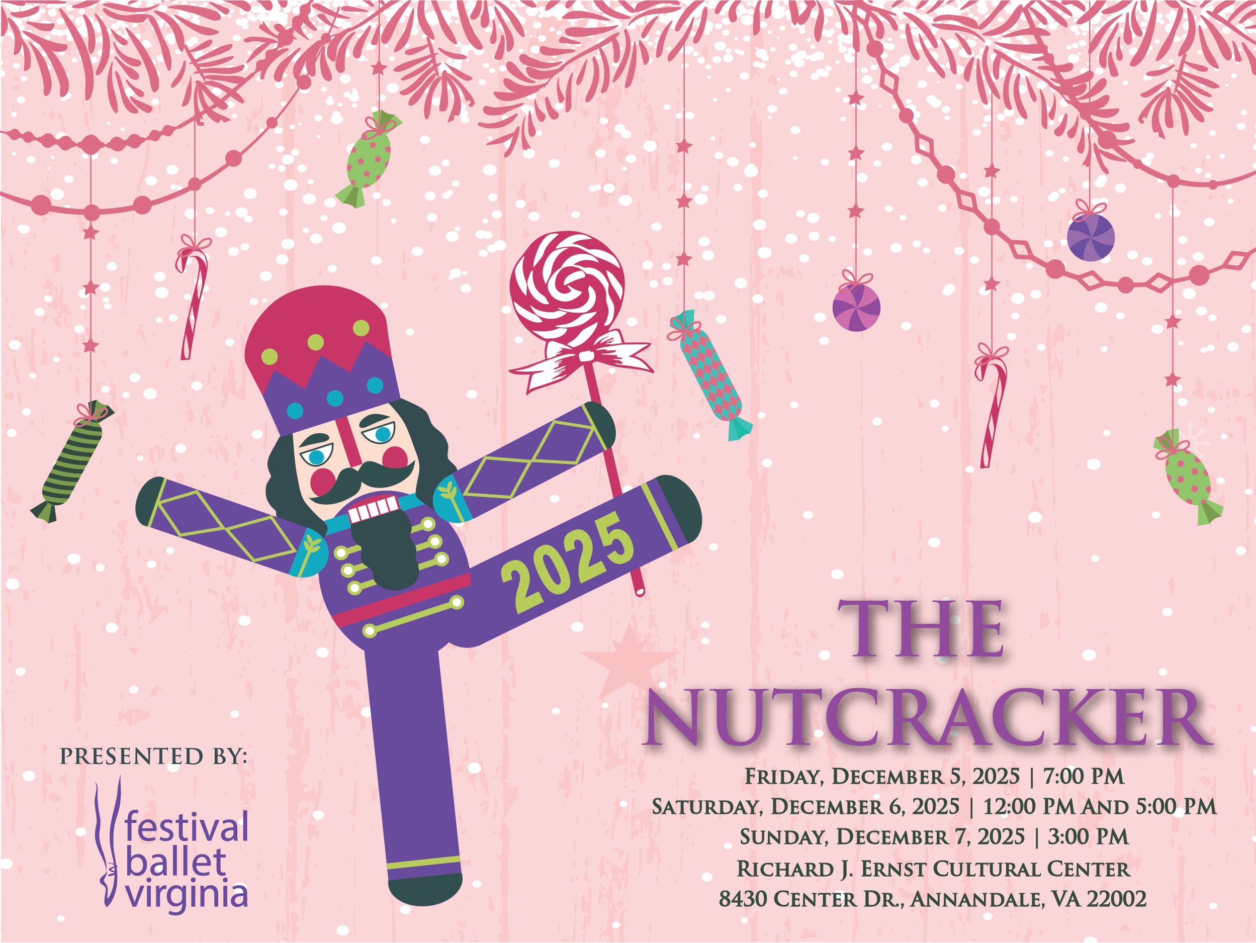 The Nutcracker, presented by Festival Ballet Virginia, Dec. 5, 6, & 7